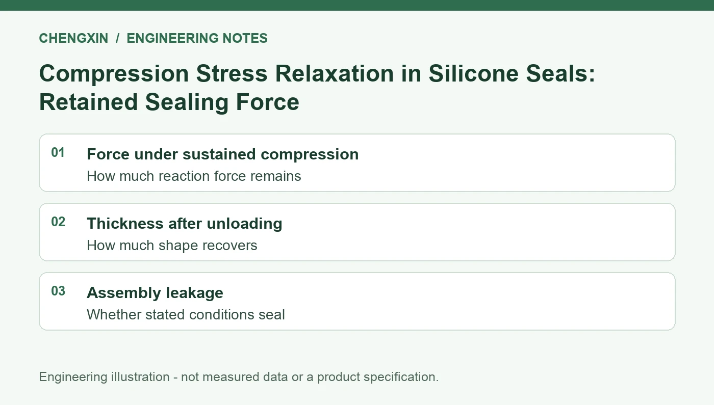 Compression Stress Relaxation in Silicone Seals: Retained Sealing Force - engineering review