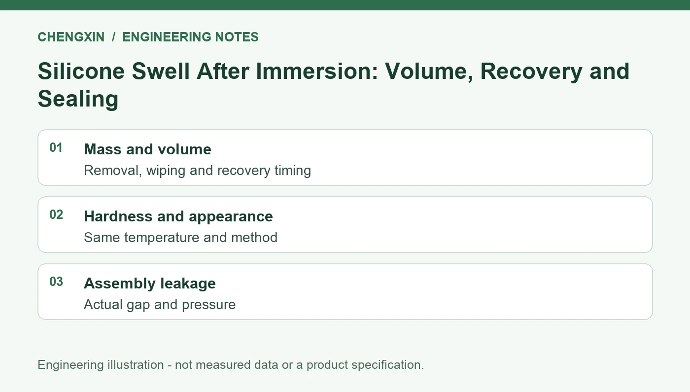 Silicone Swell After Immersion: Volume, Recovery and Sealing - engineering review overview