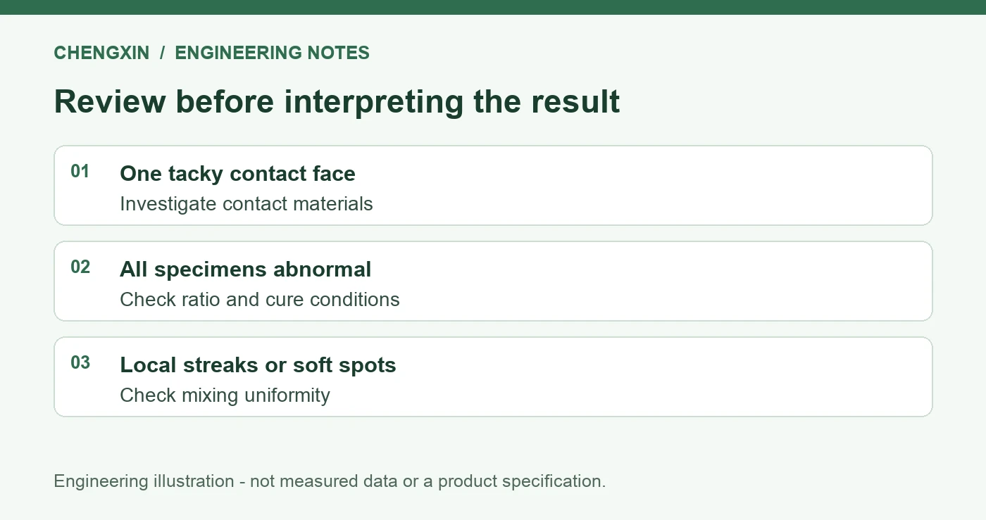 Platinum Silicone Cure Inhibition: Controlled Contact Comparisons - verification checklist
