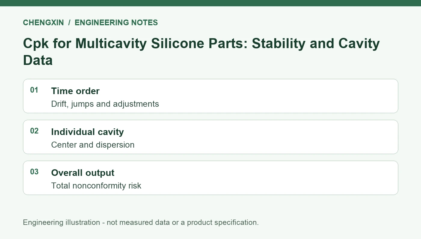 Cpk for Multicavity Silicone Parts: Stability and Cavity Data - engineering review overview