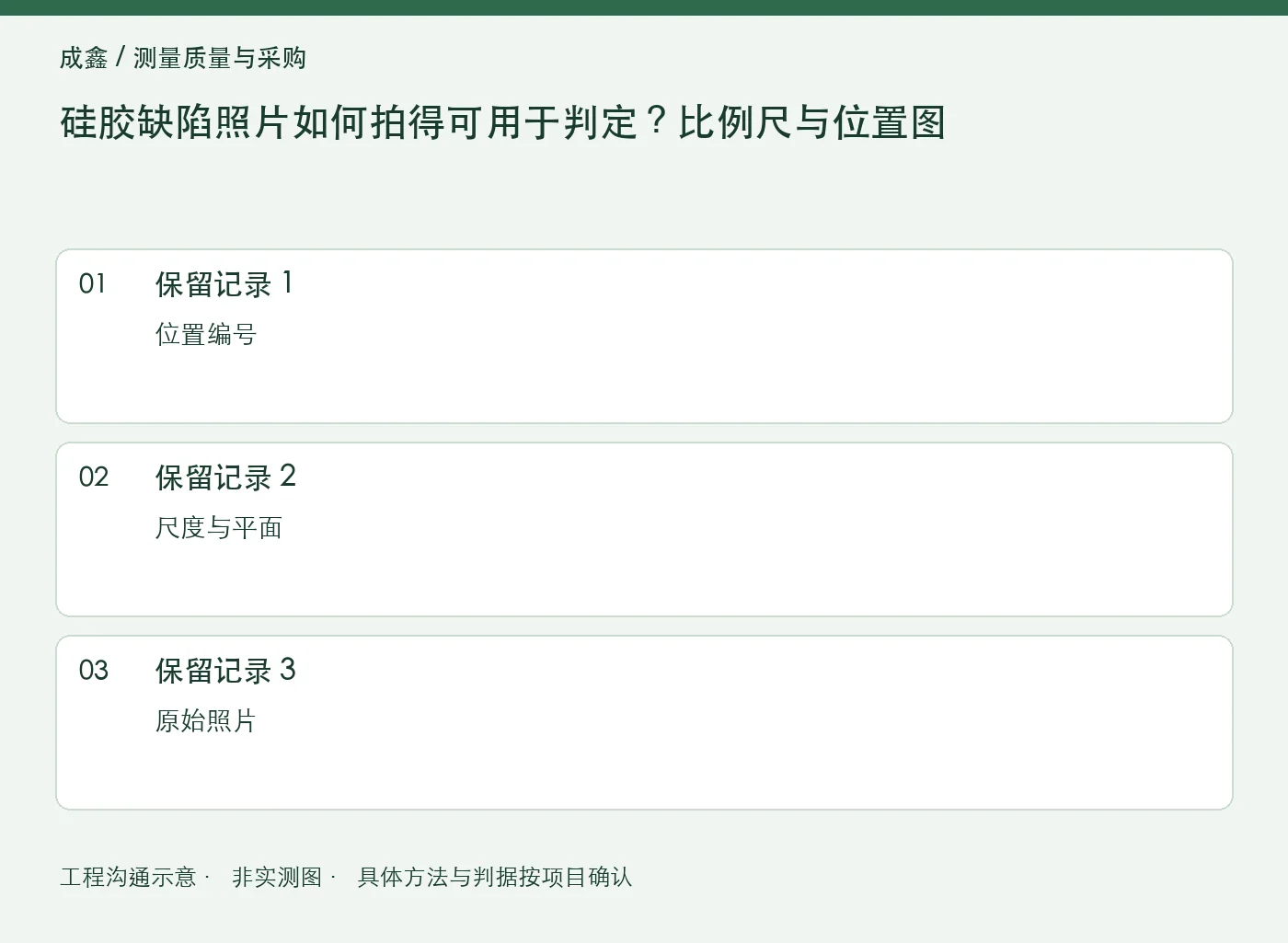 硅胶缺陷照片如何拍得可用于判定?比例尺与位置图:三项记录清单