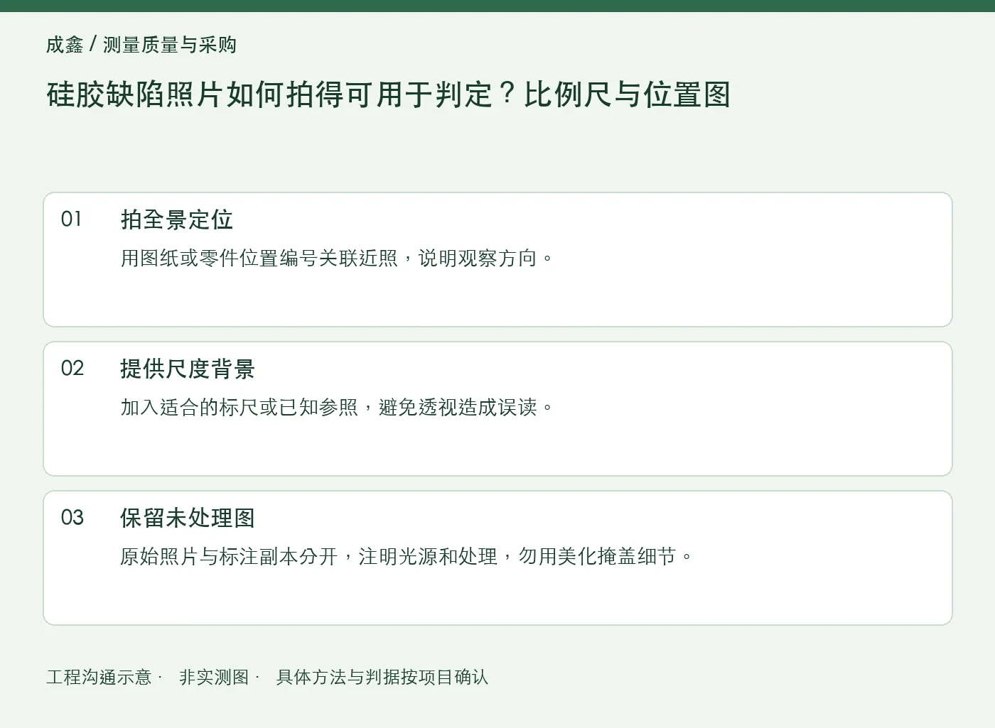 硅胶缺陷照片如何拍得可用于判定？比例尺与位置图：工程核对示意