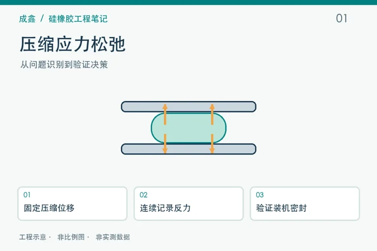 压缩应力松弛工程示意与验证流程