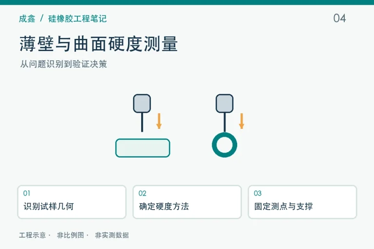 薄壁与曲面硬度测量工程示意与验证流程