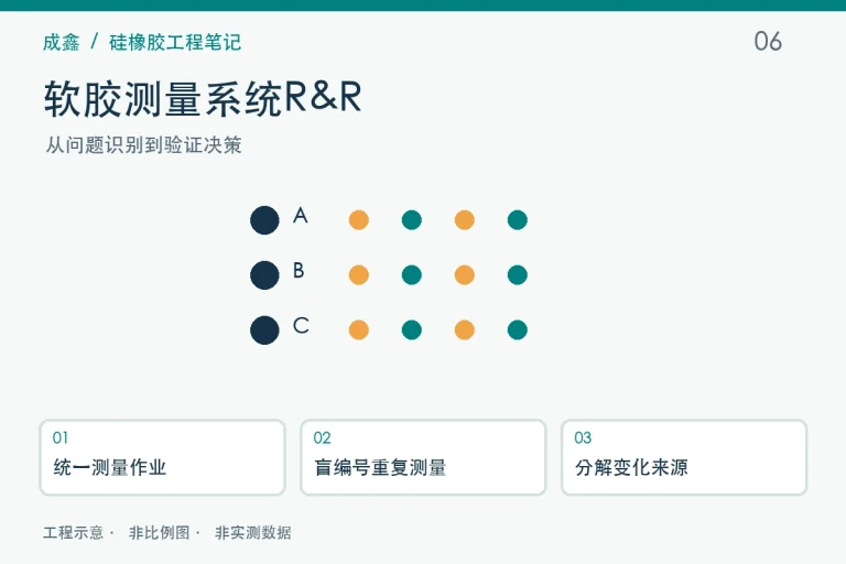 软胶测量系统R&R工程示意与验证流程