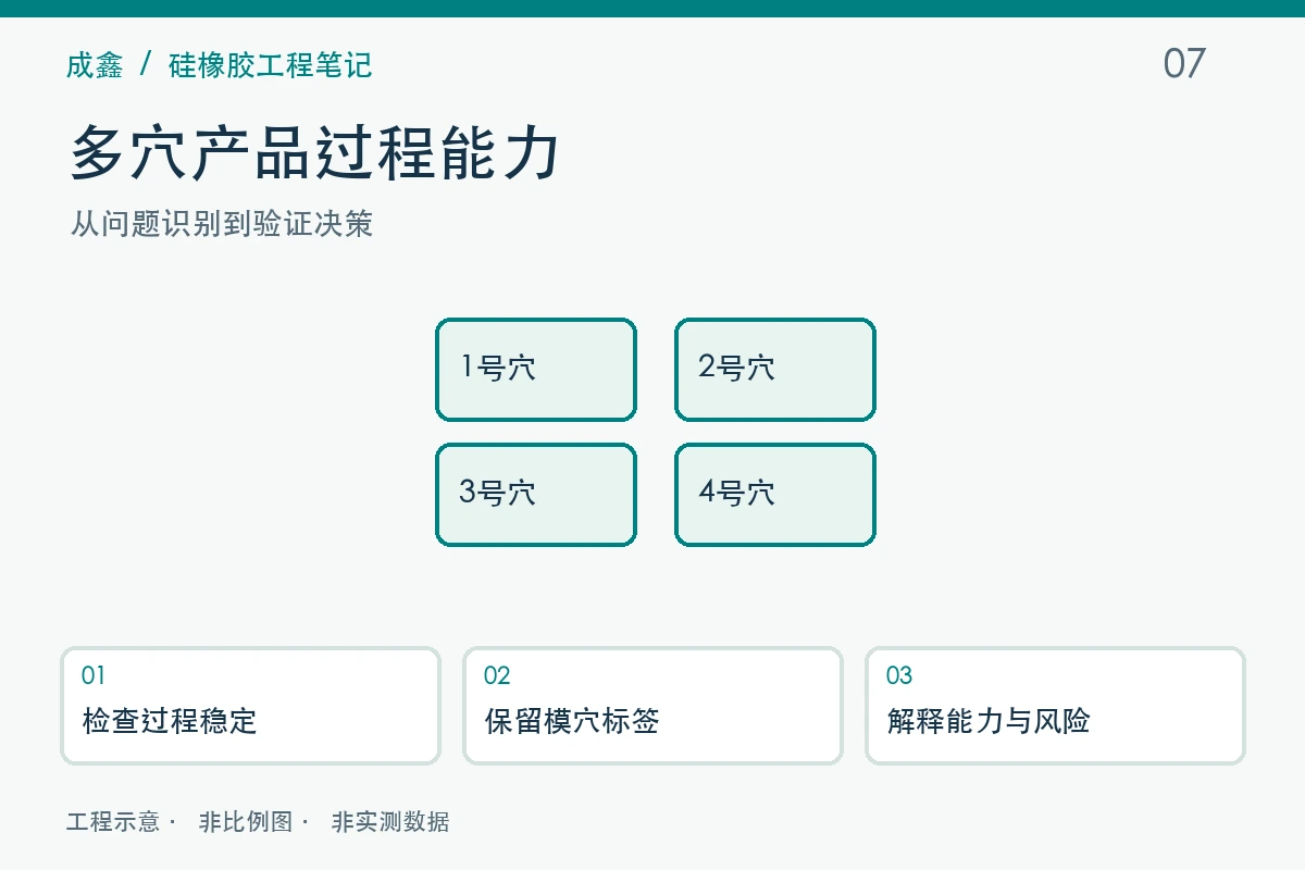 多穴产品过程能力工程示意与验证流程