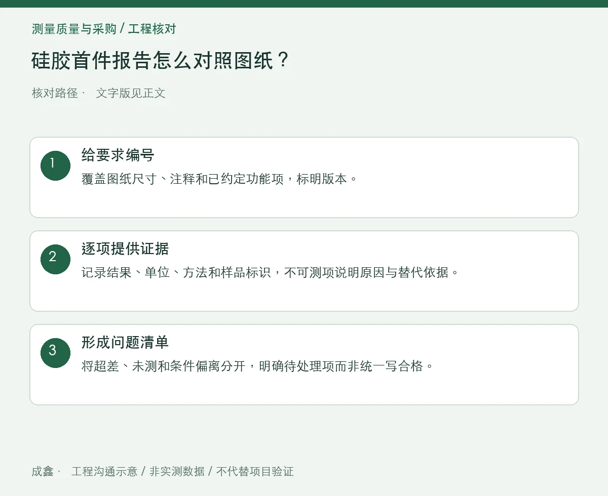 硅胶首件报告怎么对照图纸？气泡编号与结果证据对应 三步核对图