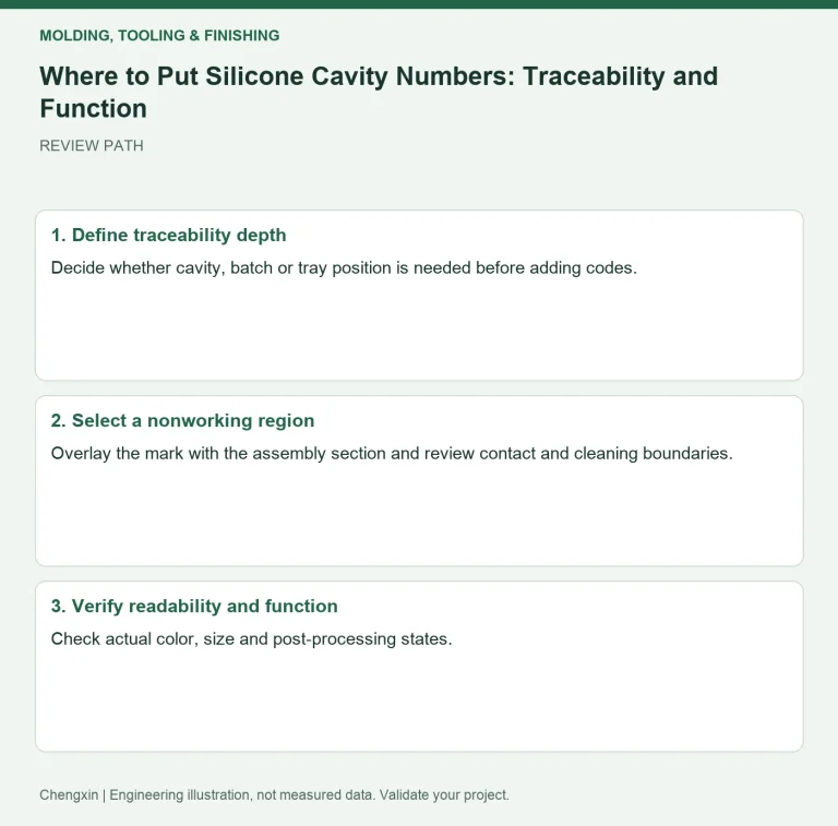 Where to Put Silicone Cavity Numbers: Traceability and Function — review diagram