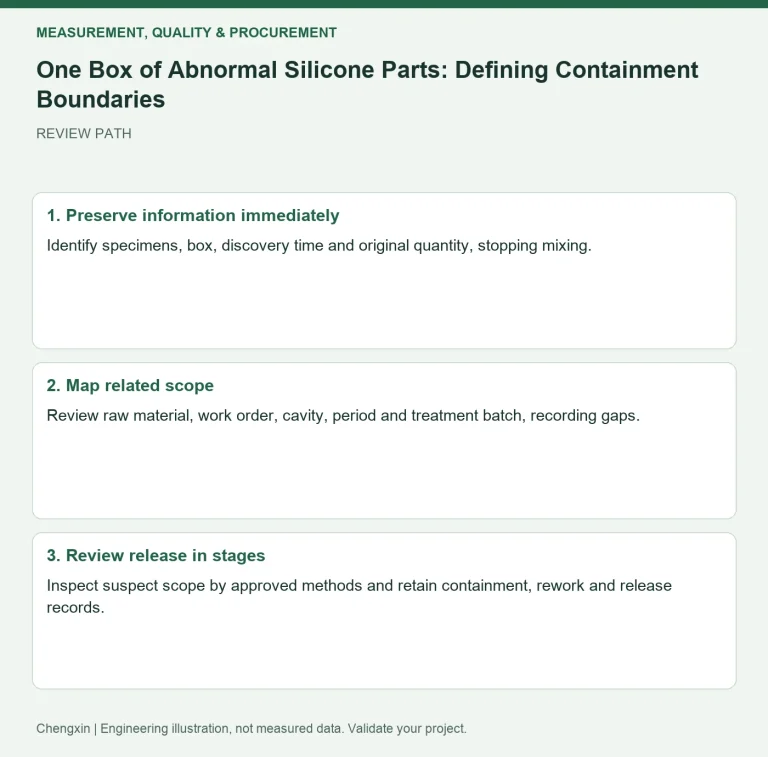 One Box of Abnormal Silicone Parts: Defining Containment Boundaries — review diagram